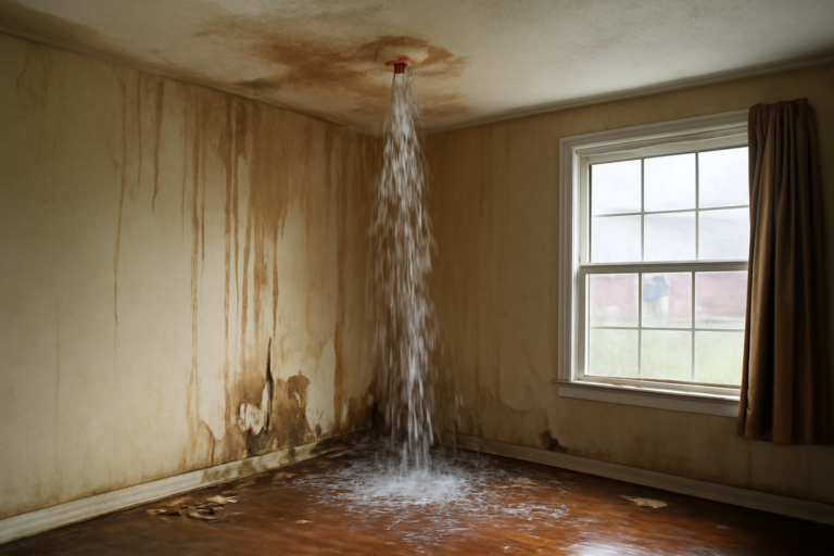 Fire Sprinkler Discharge Water Removal