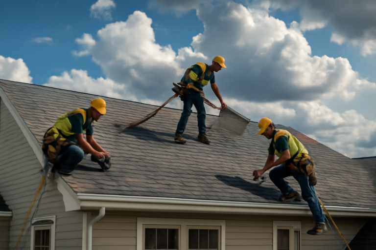 Storm damage repair service