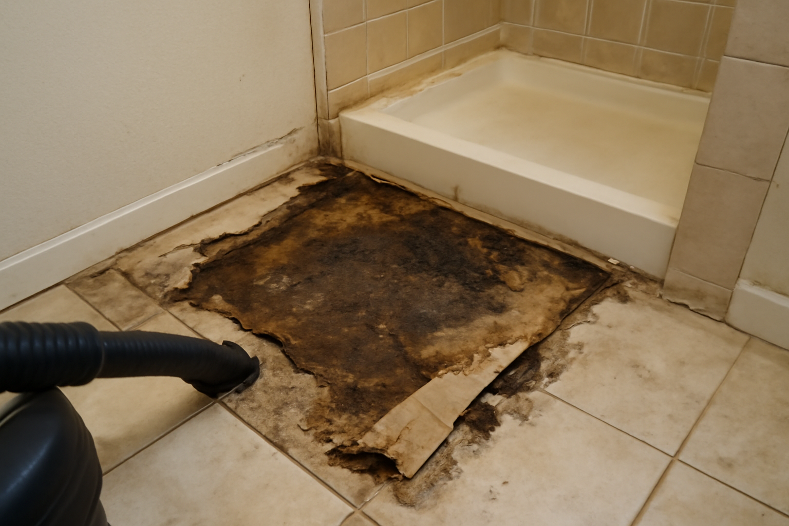Shower Pan Leak Water Removal in West Boylston, MA