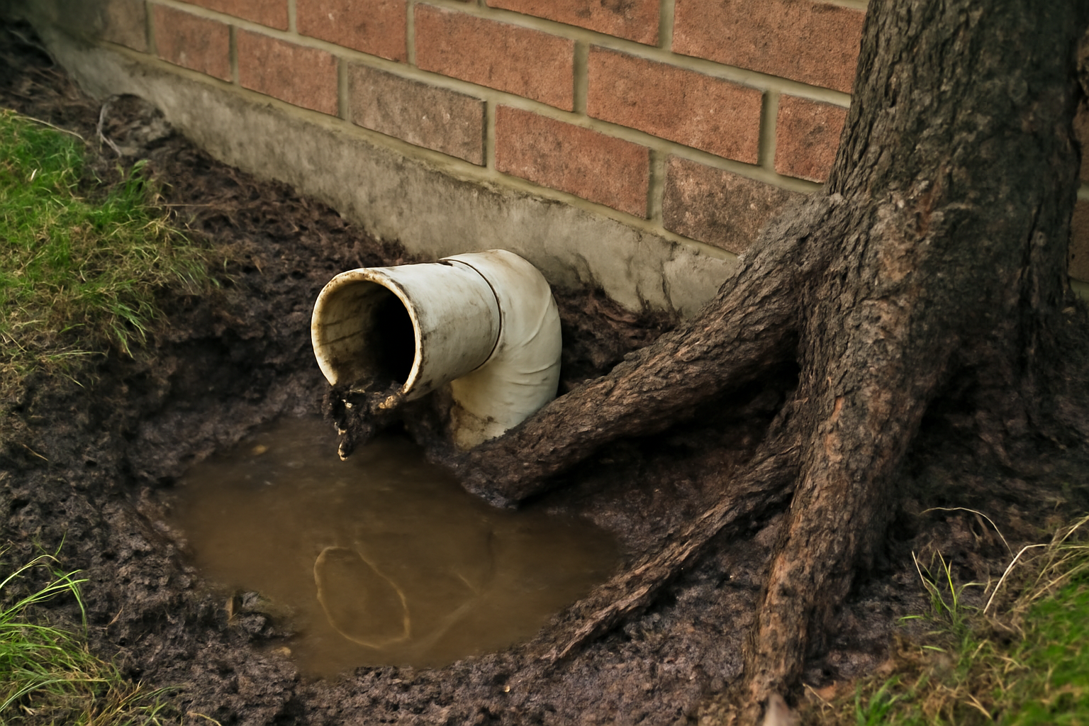 Tree Root Pipe Damage Water Removal in Westminster, MA